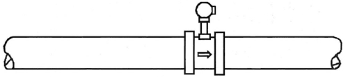 dn800涡街流量计焊接法兰安装示意图四